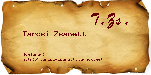 Tarcsi Zsanett névjegykártya